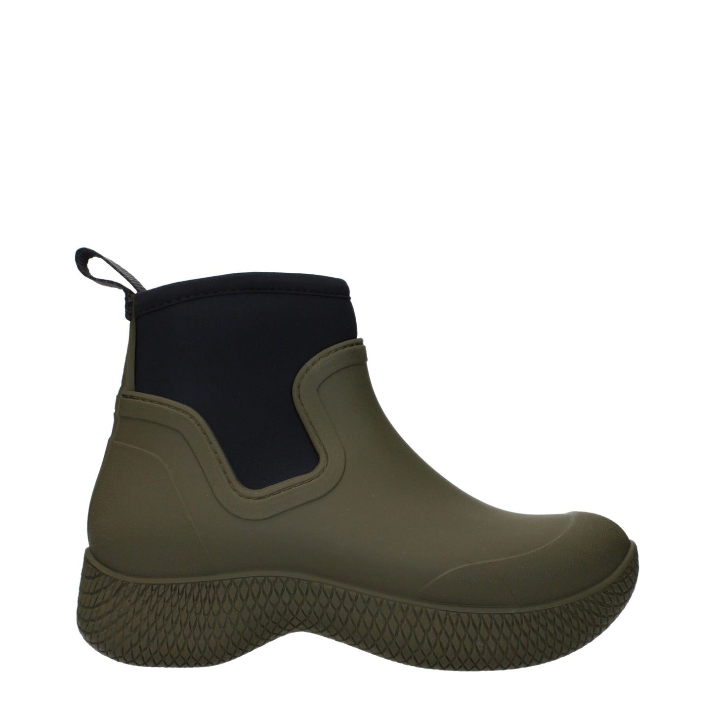 Celine Green Cotton Ankle Boots