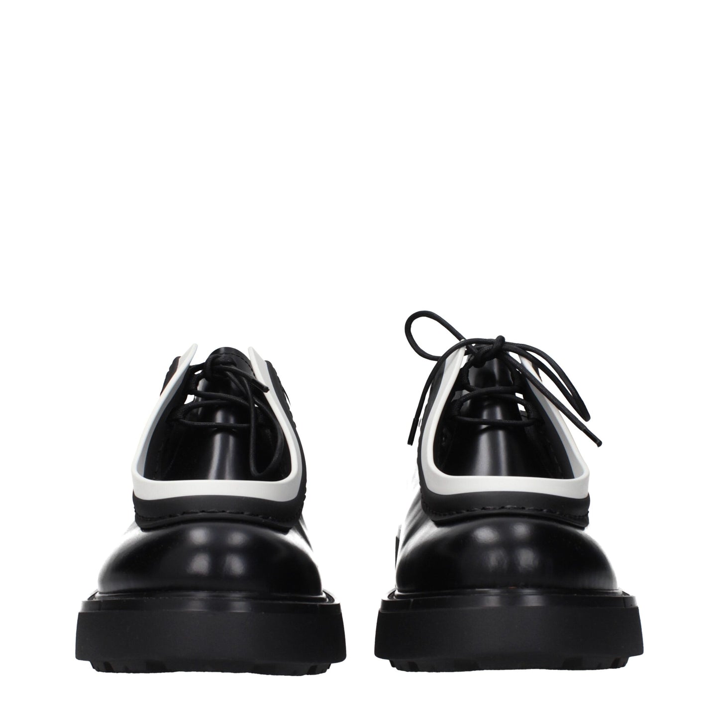 Prada – Oxfords und Derbys aus schwarzem Leder