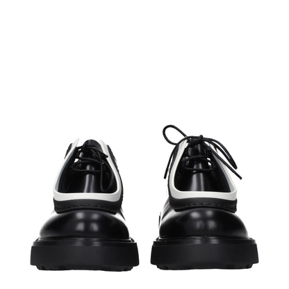 Prada – Oxfords und Derbys aus schwarzem Leder
