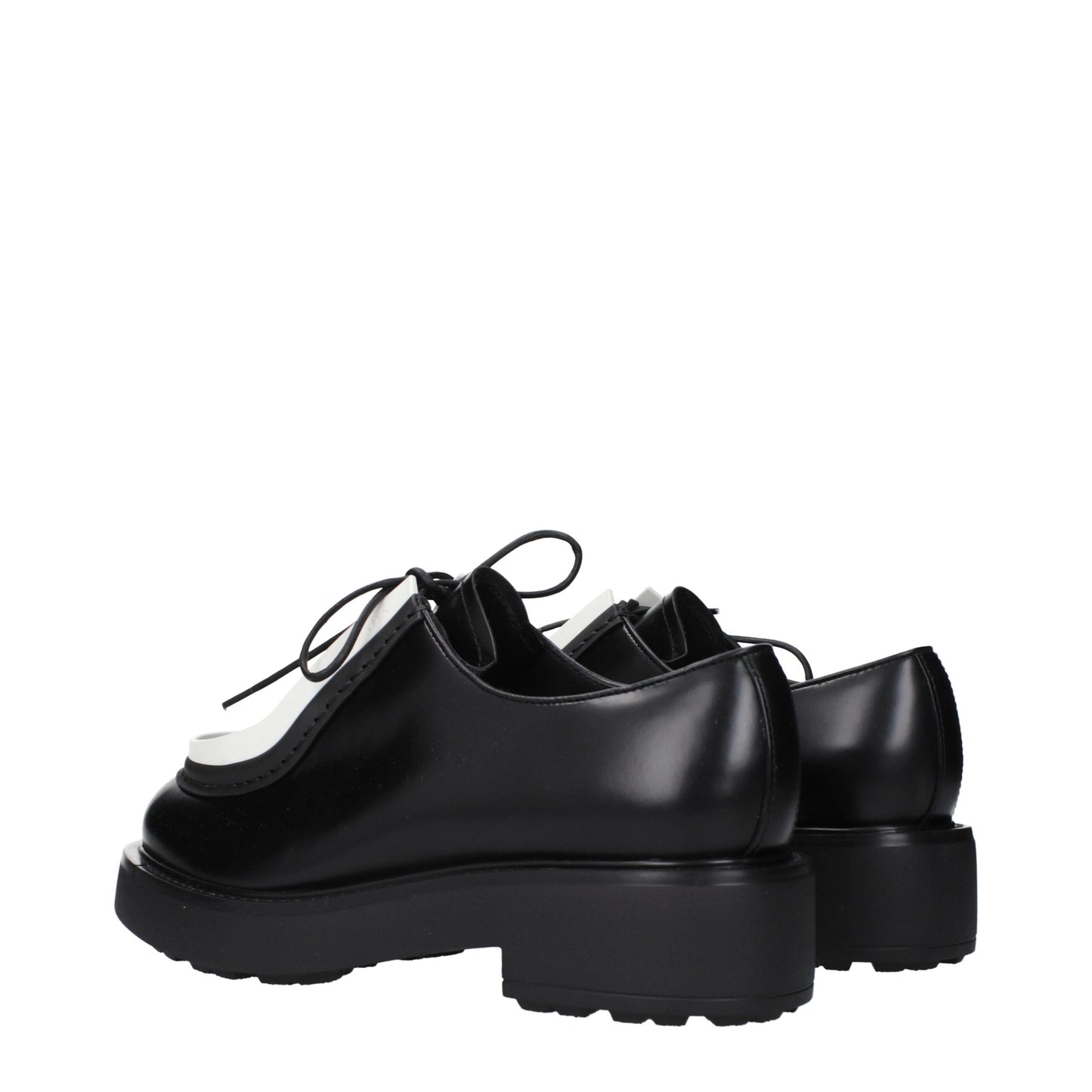 Prada – Oxfords und Derbys aus schwarzem Leder