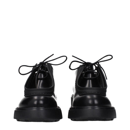 Prada – Oxfords und Derbys aus schwarzem Leder
