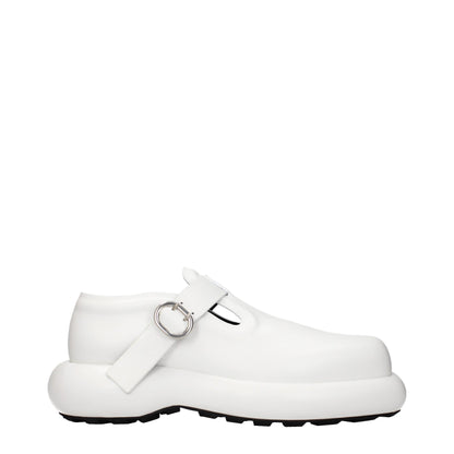 Jil Sander – Slipper aus weißem Leder