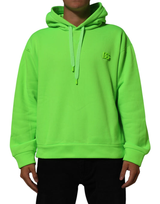 Dolce &amp; Gabbana Grün DG Logo Herren Kapuzenpullover