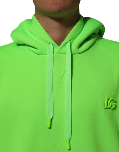 Dolce &amp; Gabbana Grün DG Logo Herren Kapuzenpullover