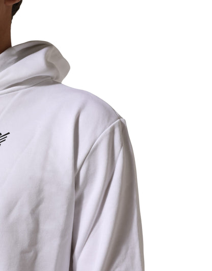 Dolce &amp; Gabbana – Weißes Sweatshirt mit Kapuze „Sacred Heart“