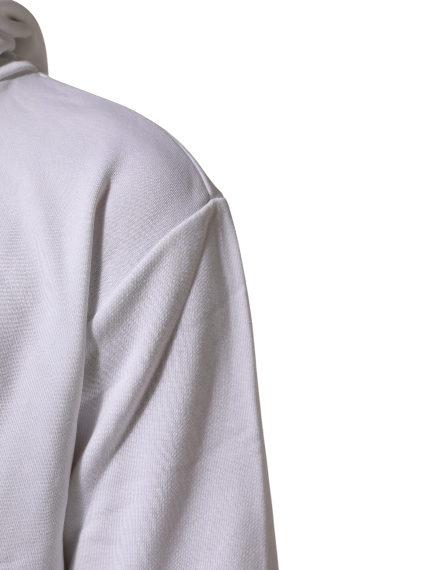Dolce &amp; Gabbana – Weißes Sweatshirt mit Kapuze „Sacred Heart“