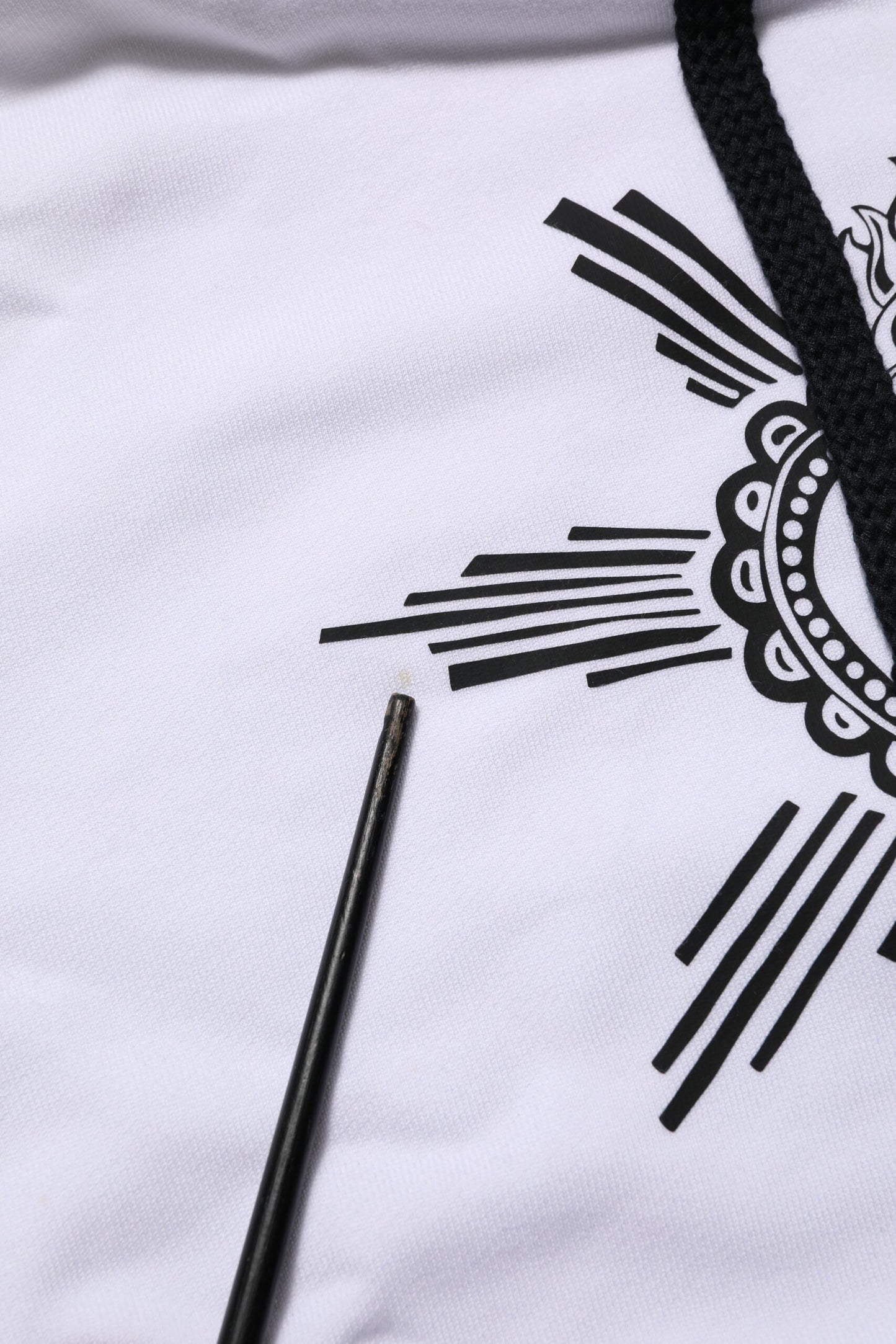 Dolce &amp; Gabbana – Weißes Sweatshirt mit Kapuze „Sacred Heart“