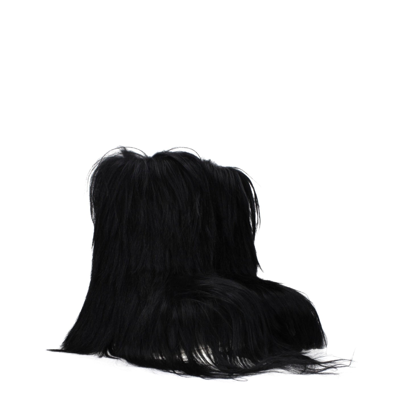 Rick Owens – Schwarze Pelzstiefeletten