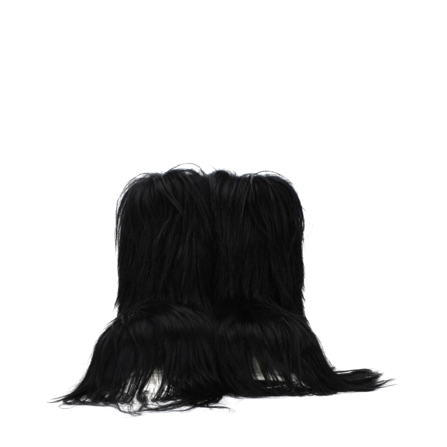 Rick Owens – Schwarze Pelzstiefeletten