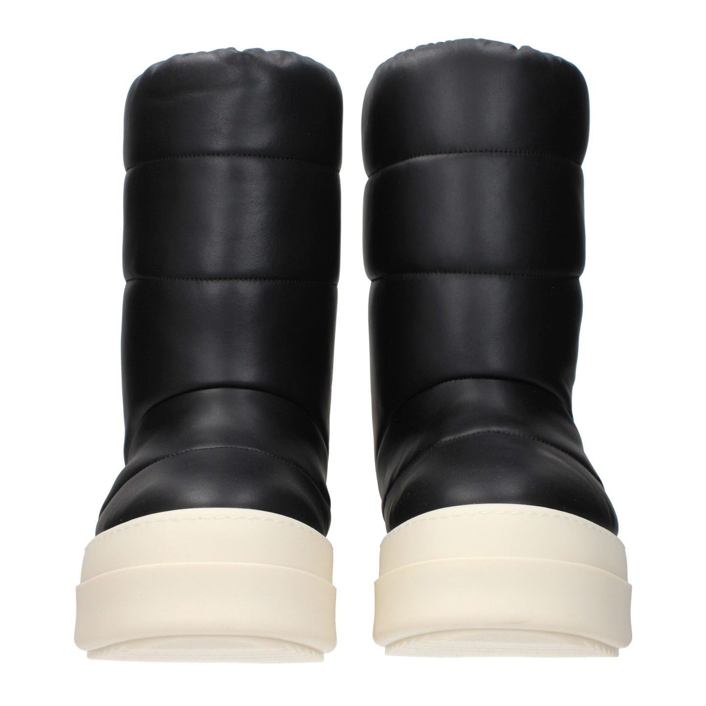 Rick Owens – Schwarze Lederstiefeletten