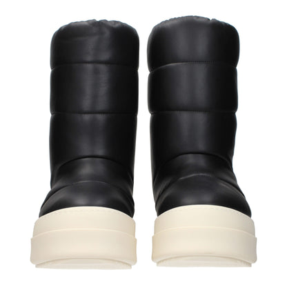 Rick Owens – Schwarze Lederstiefeletten