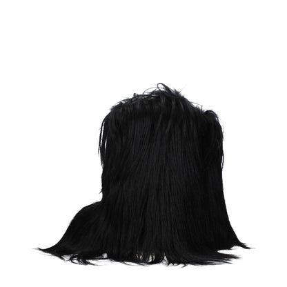 Rick Owens – Schwarze Pelzstiefeletten