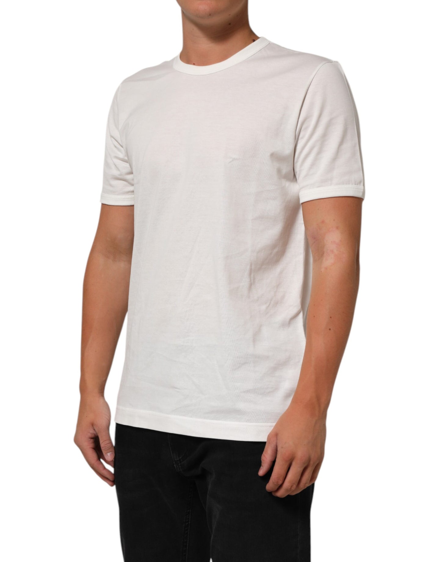 Dolce &amp; Gabbana – Weißes Goodluck 2020-T-Shirt aus Baumwolle mit Rundhalsausschnitt