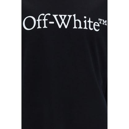 Schwarzes Baumwoll-T-Shirt von Off-White