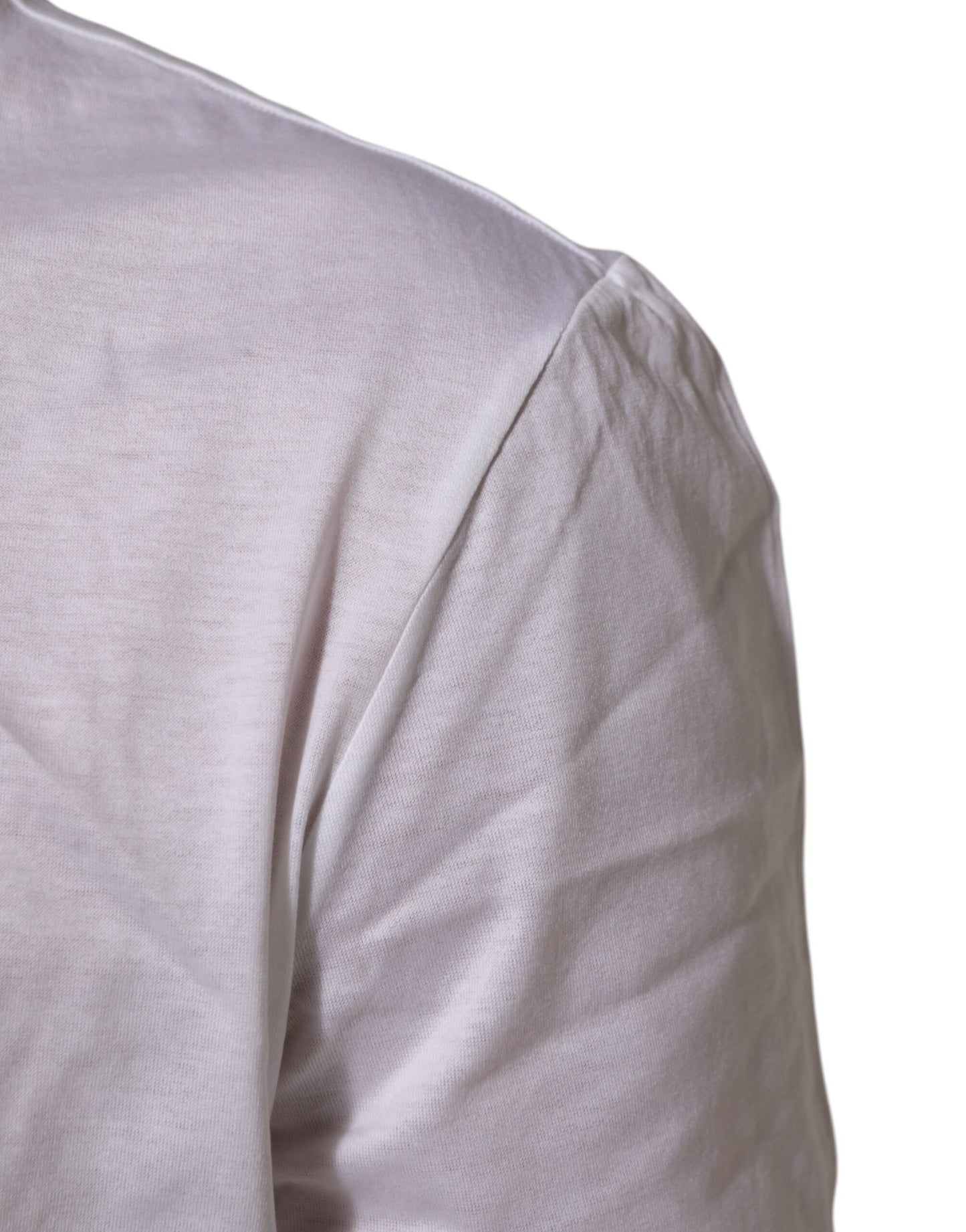 Dolce &amp; Gabbana – Weißes Unterwäsche-T-Shirt aus Baumwolle mit Rundhalsausschnitt