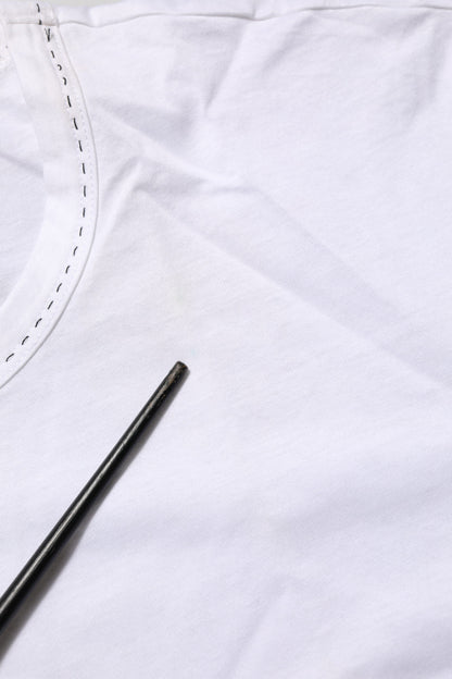 Dolce &amp; Gabbana – Weißes Unterwäsche-T-Shirt aus Baumwolle mit Rundhalsausschnitt