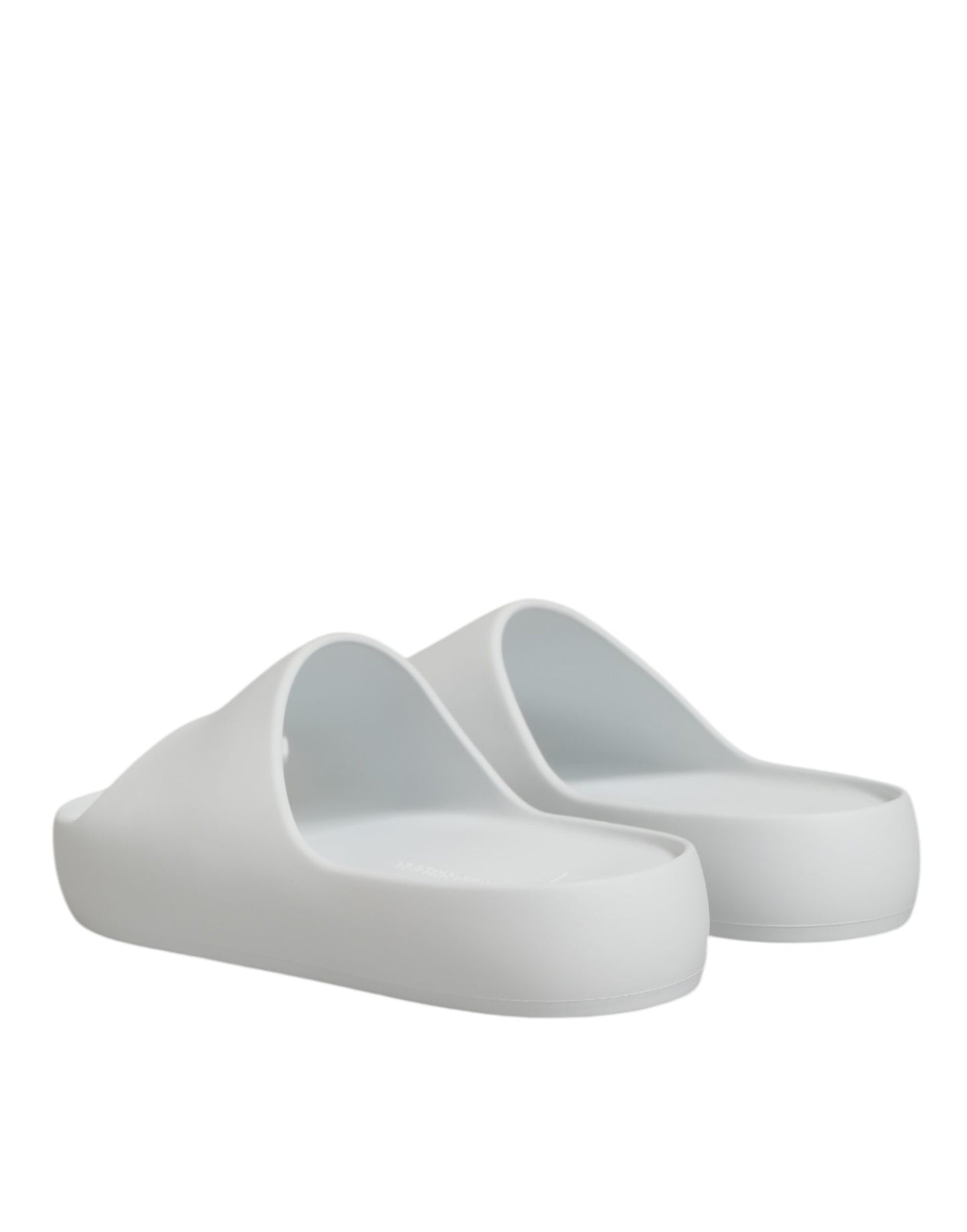 Dolce &amp; Gabbana – Weiße Slides mit Logo-Sandalen für Herren