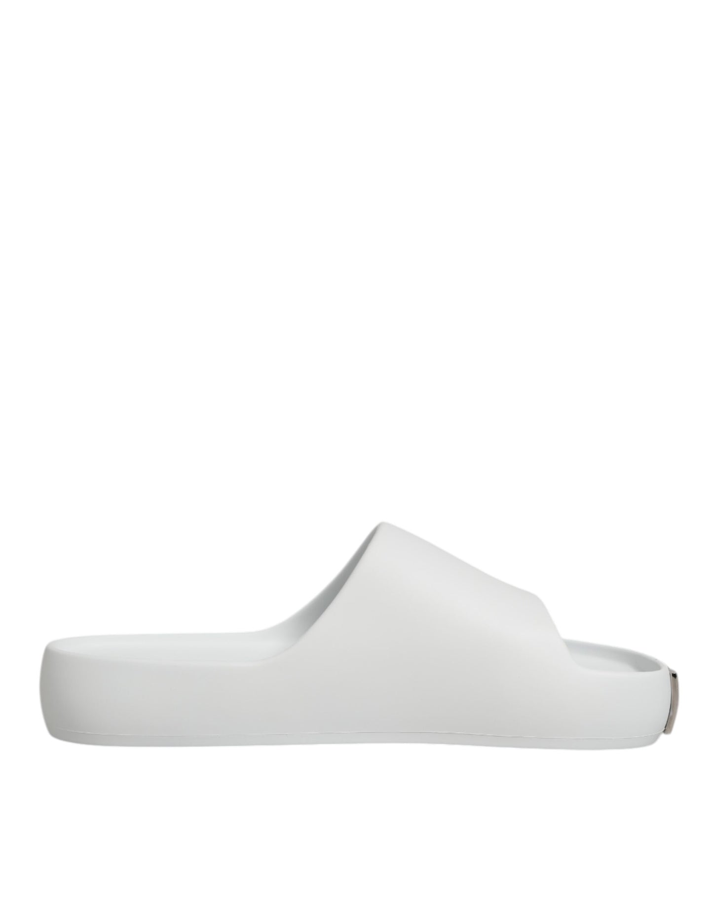 Dolce &amp; Gabbana – Weiße Slides mit Logo-Sandalen für Herren