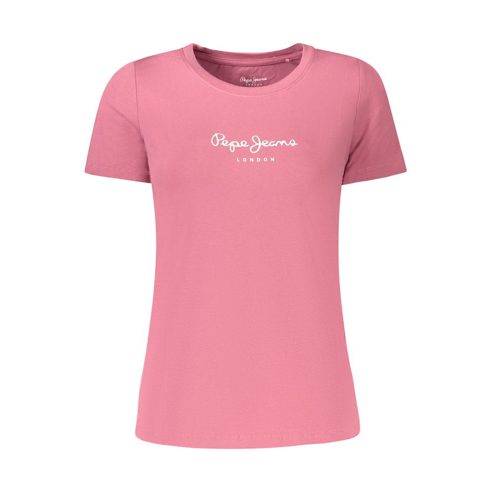Pepe Jeans – Rosa Baumwoll-T-Shirt