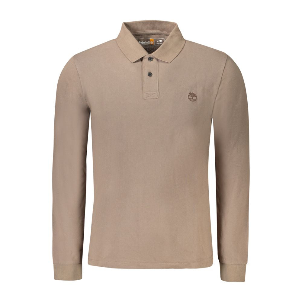 Braunes Poloshirt aus Baumwolle von Timberland