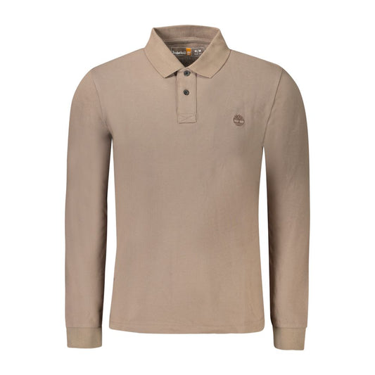 Braunes Poloshirt aus Baumwolle von Timberland