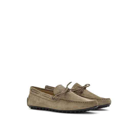 Tod's Beige Wildleder-Mokassin