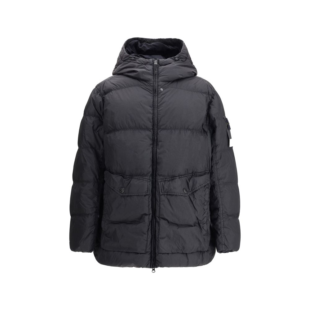 Stone Island Daunenjacke mit Kapuze