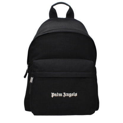 Palm Angels Rucksack aus schwarzem Stoff