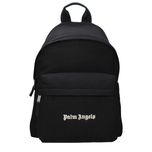 Palm Angels Rucksack aus schwarzem Stoff