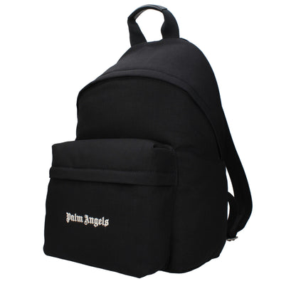 Palm Angels Rucksack aus schwarzem Stoff