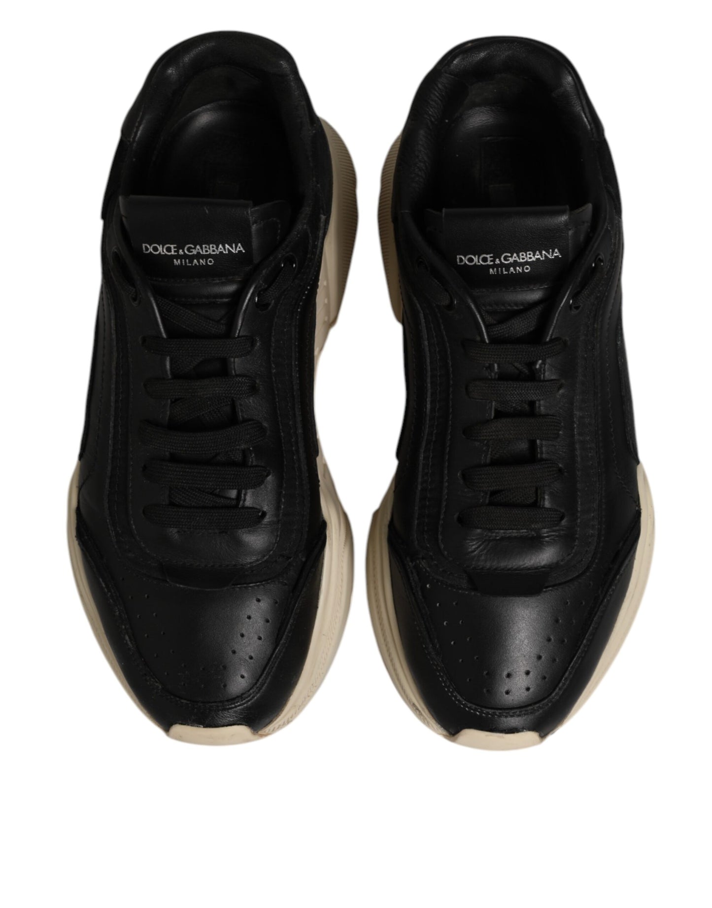 Dolce &amp; Gabbana Weiß Schwarz Daymaster Low Top Sneakers Schuhe