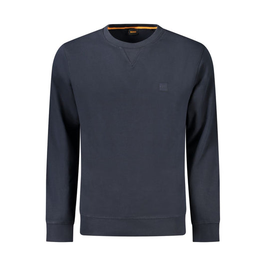 Hugo Boss – Blaues Baumwoll-Sweatshirt