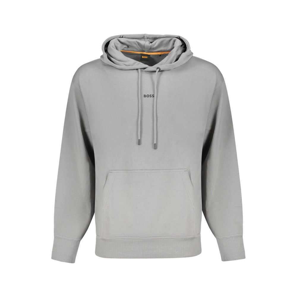 Hugo Boss Grauer Baumwollpullover für Herren