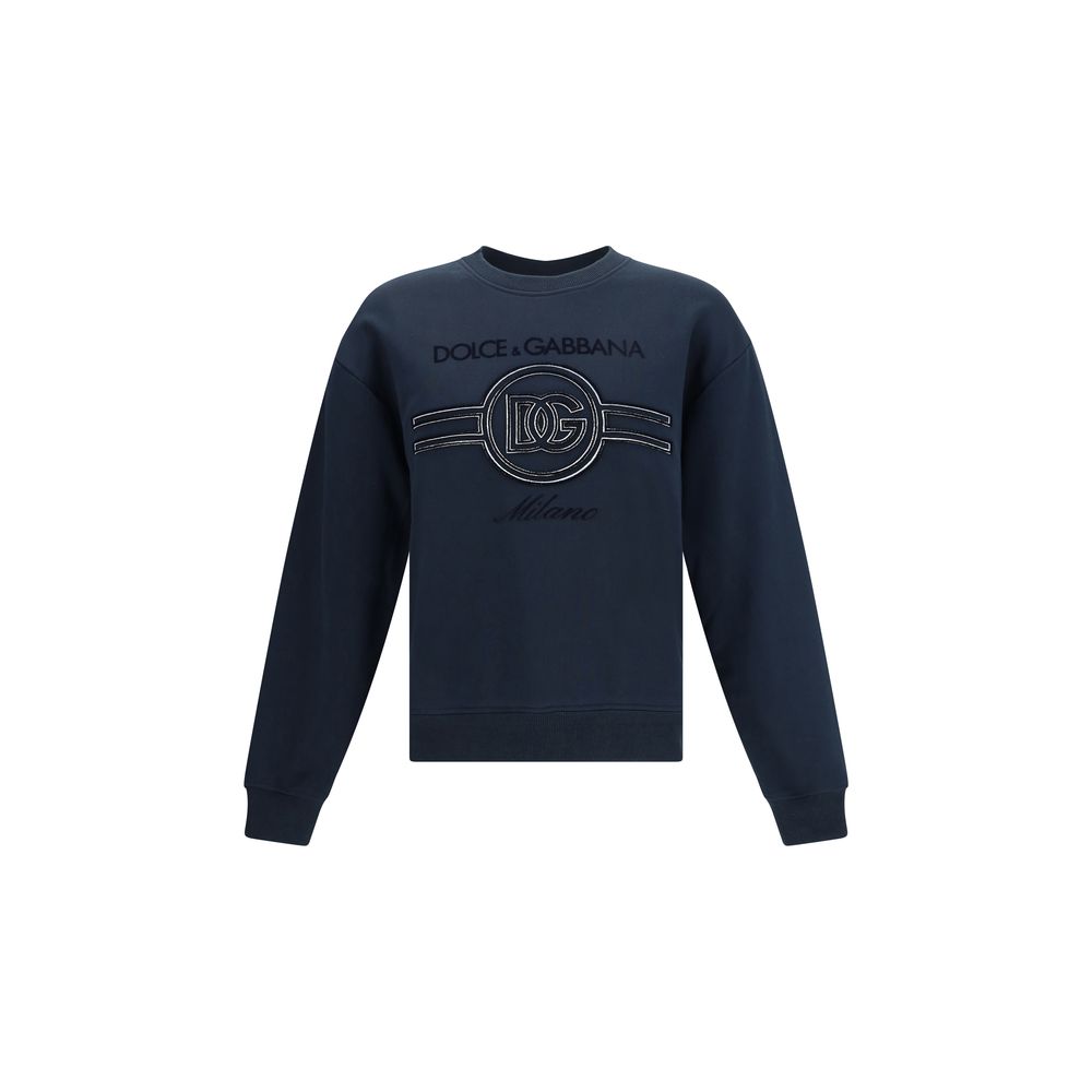 Blaues Baumwoll-Sweatshirt von Dolce &amp; Gabbana