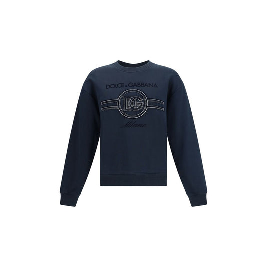 Blaues Baumwoll-Sweatshirt von Dolce &amp; Gabbana