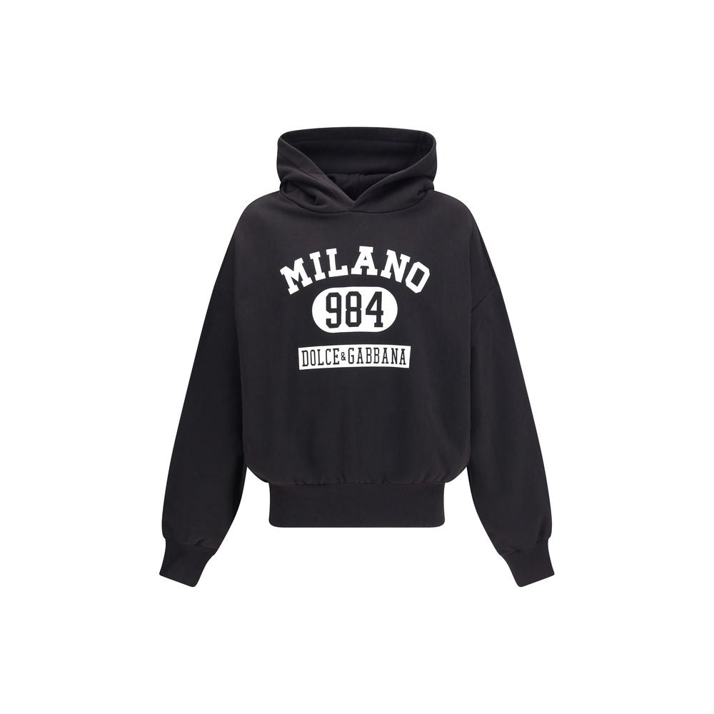 Schwarzes Baumwoll-Sweatshirt von Dolce &amp; Gabbana