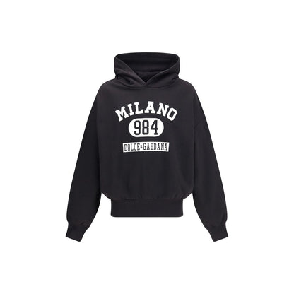 Schwarzes Baumwoll-Sweatshirt von Dolce &amp; Gabbana