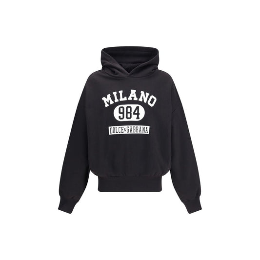 Schwarzes Baumwoll-Sweatshirt von Dolce &amp; Gabbana