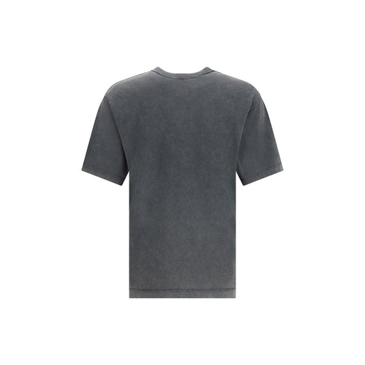 Dolce &amp; Gabbana Baumwoll-T-Shirt mit samtigem Logo