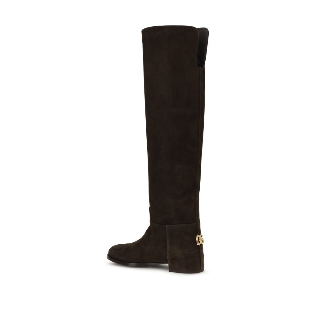 Dolce &amp; Gabbana Hohe Wildlederstiefel