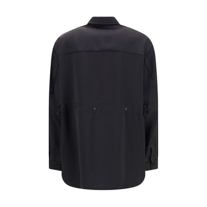 MONCLER x EDWARD ENNINFUL Black Polyester Dress Shirt
