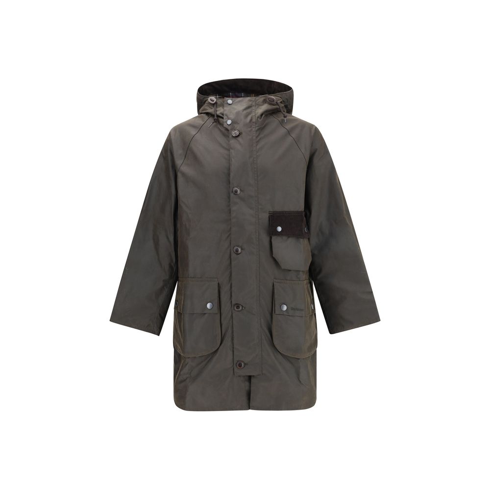 Barbour Solway Trenchcoat aus gewachstem Leder