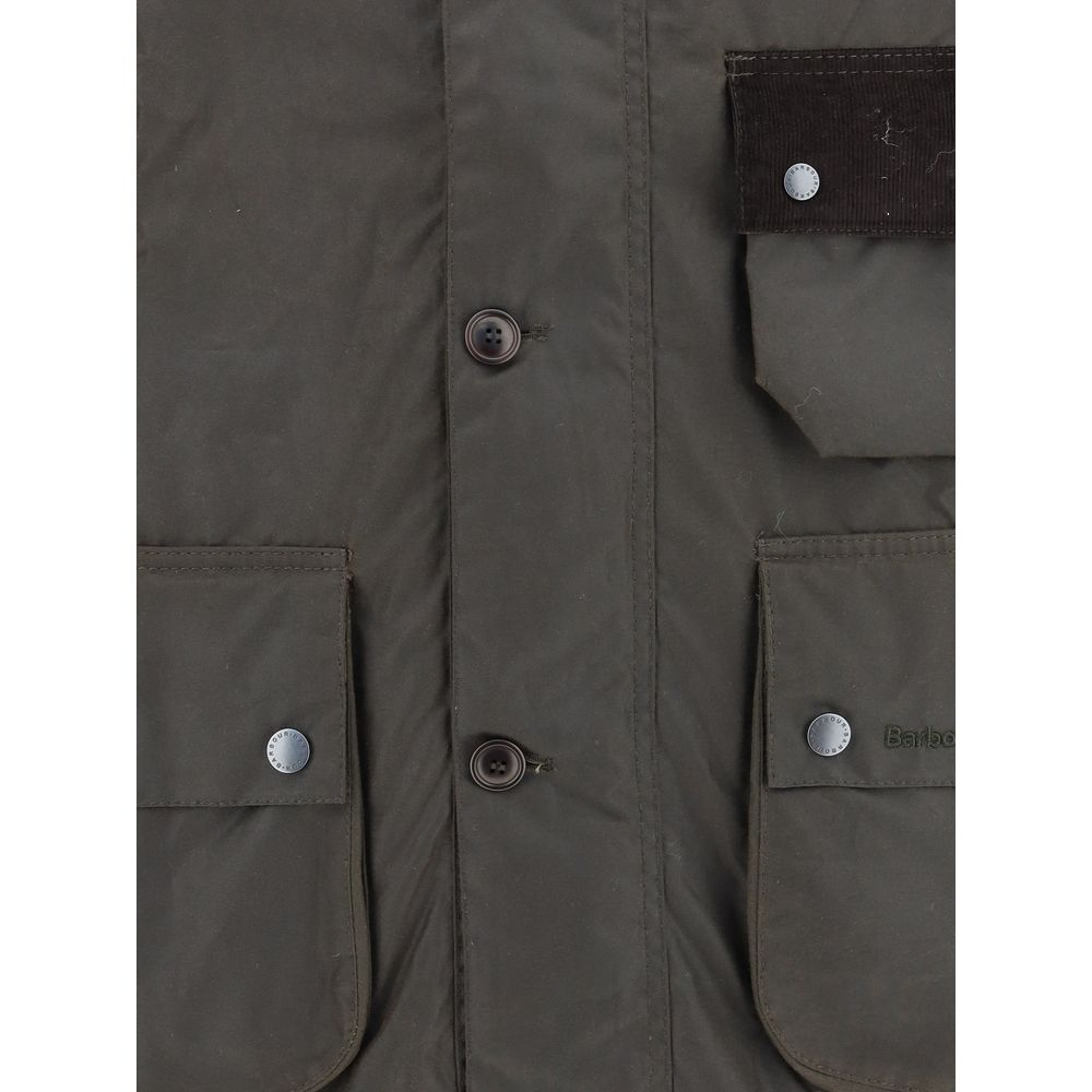 Barbour Solway Trenchcoat aus gewachstem Leder