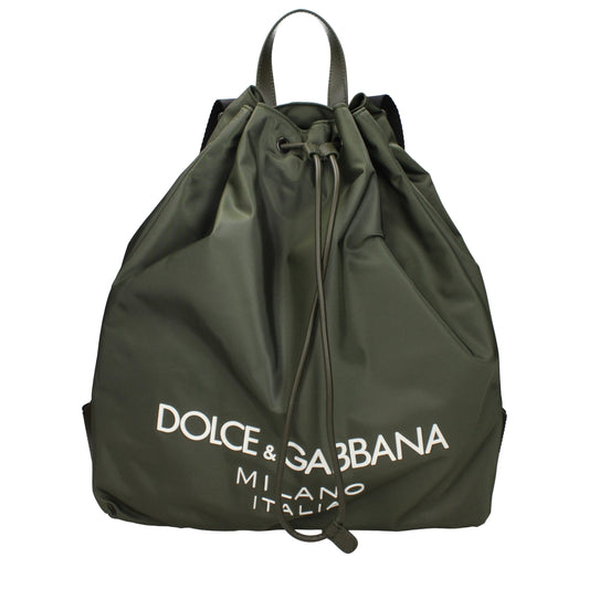 Dolce &amp; Gabbana Grüne Nylon-Rucksäcke