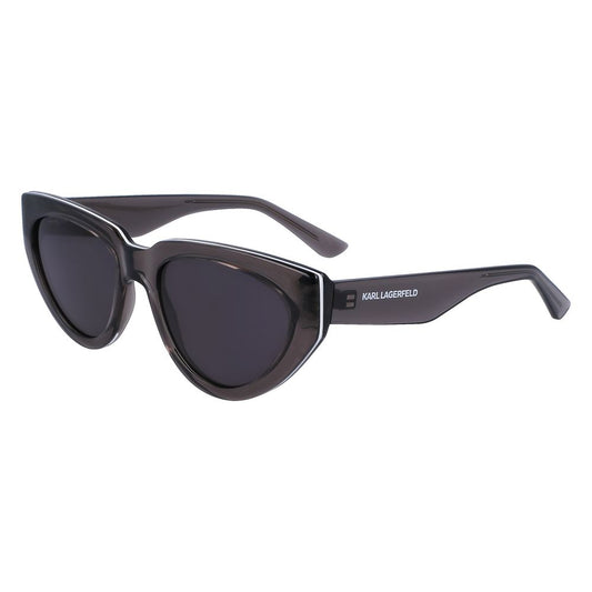 Karl Lagerfeld – Graue Sonnenbrille mit Spritzguss
