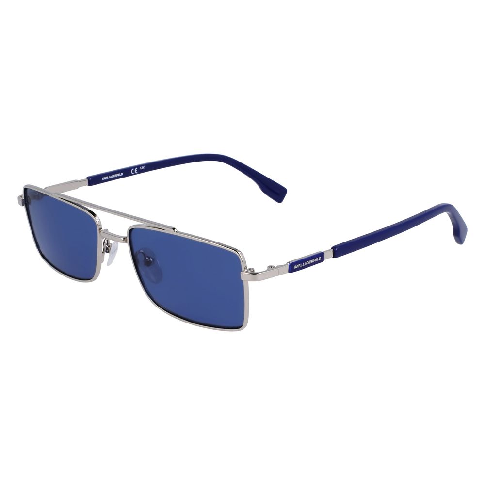 Karl Lagerfeld Sonnenbrille aus grauem Metall