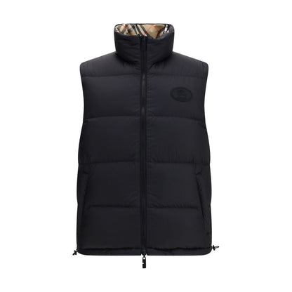 Schwarze ärmellose Jacke aus Polyester von Burberry