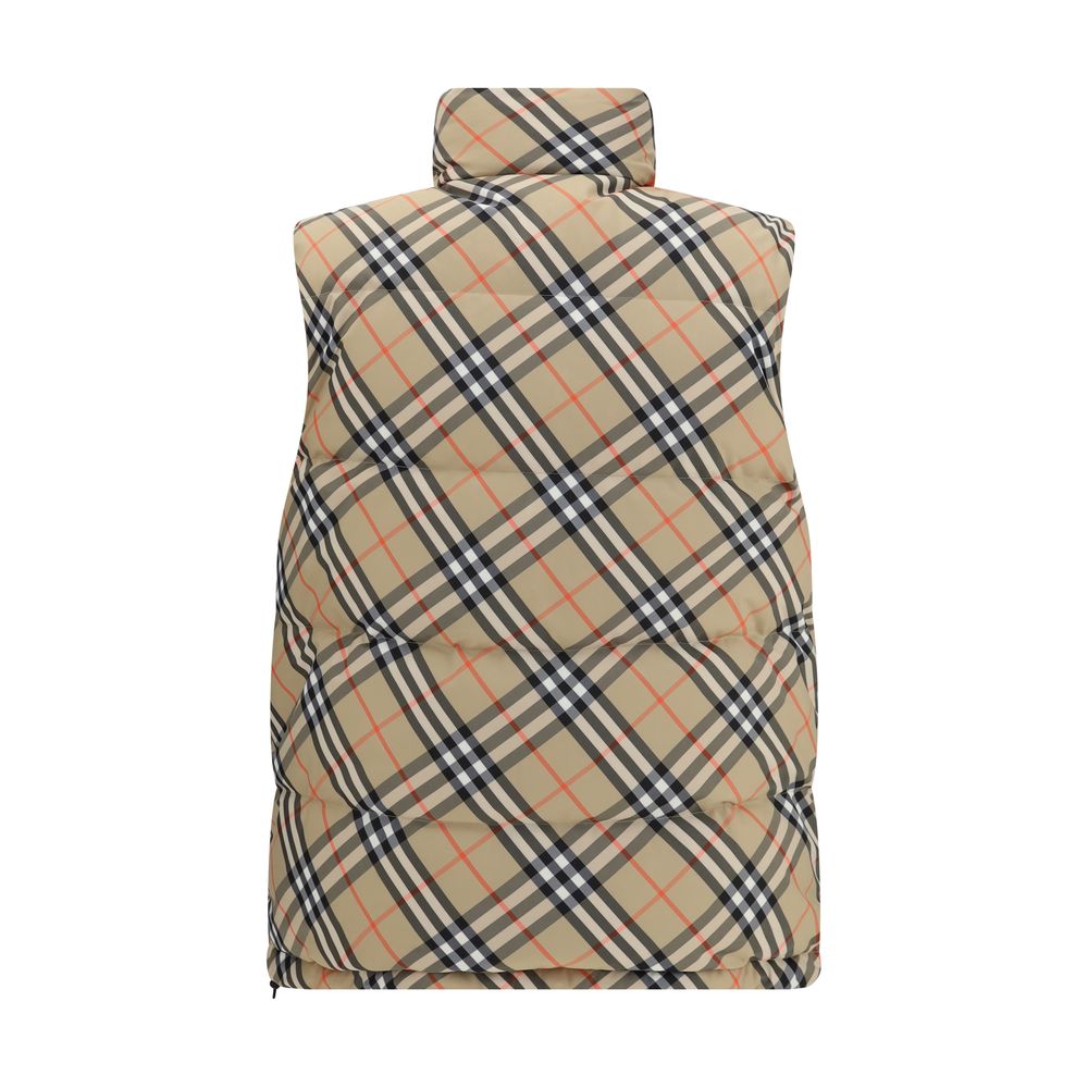 Schwarze ärmellose Jacke aus Polyester von Burberry