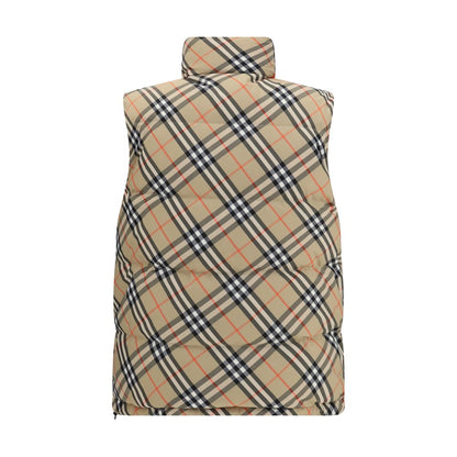 Schwarze ärmellose Jacke aus Polyester von Burberry