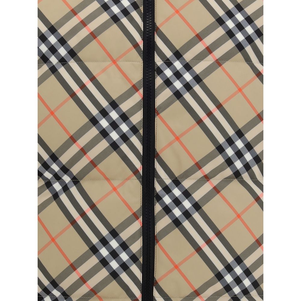 Schwarze ärmellose Jacke aus Polyester von Burberry